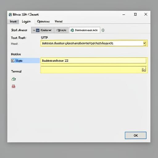 Bitvise SSH Client login window on Windows